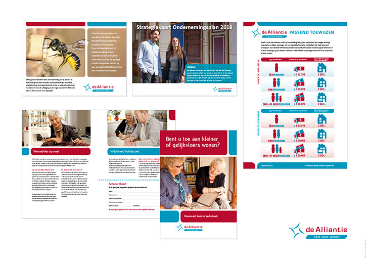 portfolio van werk voor woningbouwbereniging de Alliantie